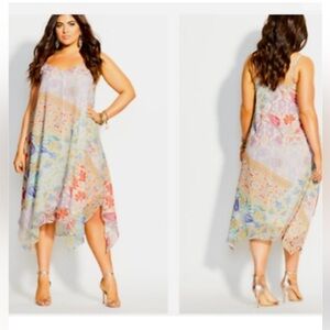 City Chic Zambia loose fit shift dress NWT